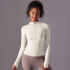 Zip Jacket-Ivory White